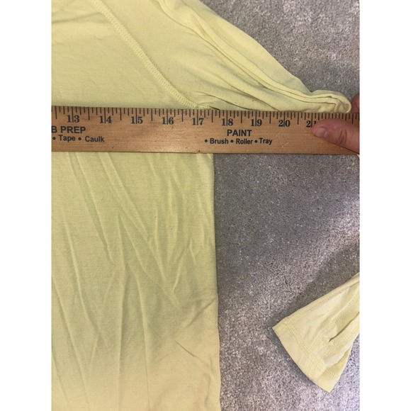 Women's Free Fly Thin Hooded Long Sleeve Shirt Thumb Holes Small Citron - Picture 5 of 8